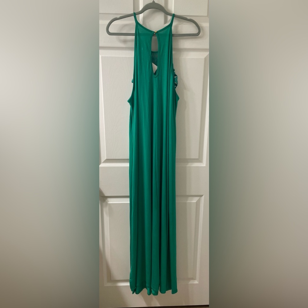 XXL NWT Green Crochet Maxi Dress - Picture 6 of 8